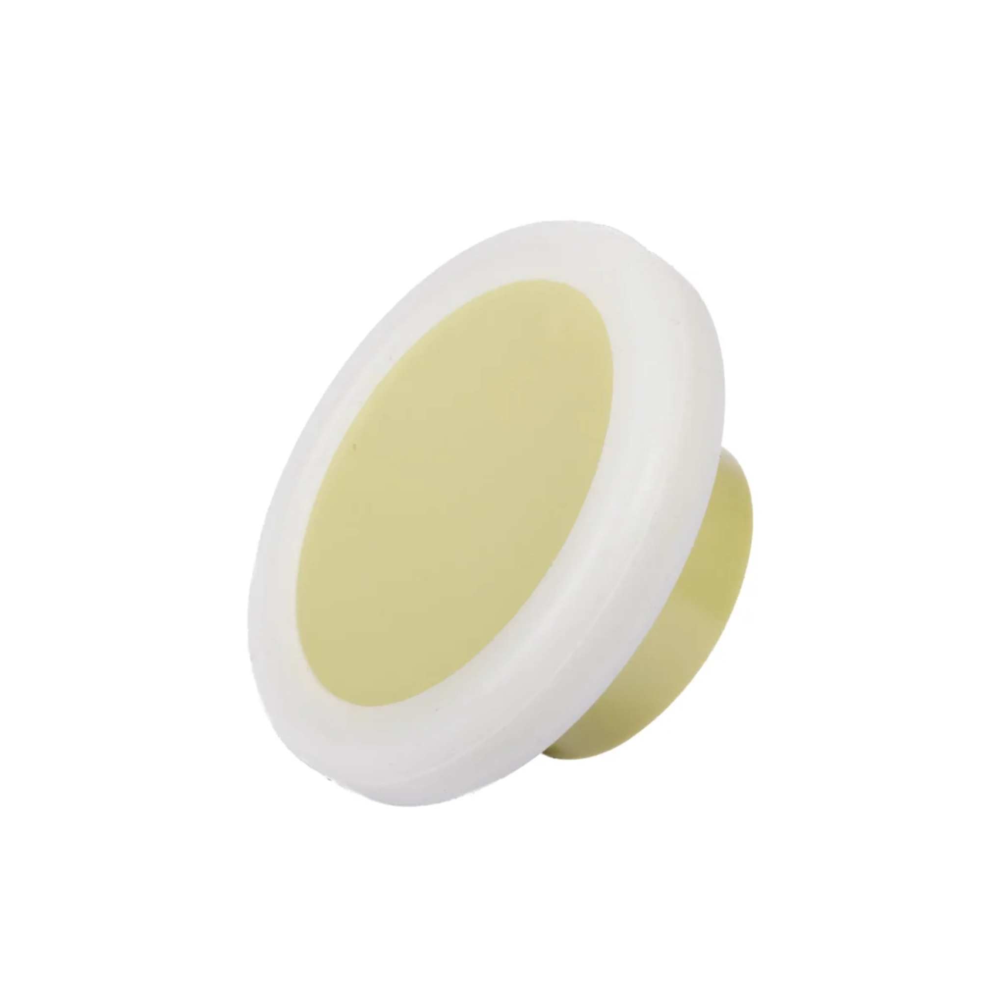 Brass Essence Soft-Touch Silicone and ABS cabinet knob with sleek design and smooth surface, ideal for modern furniture.