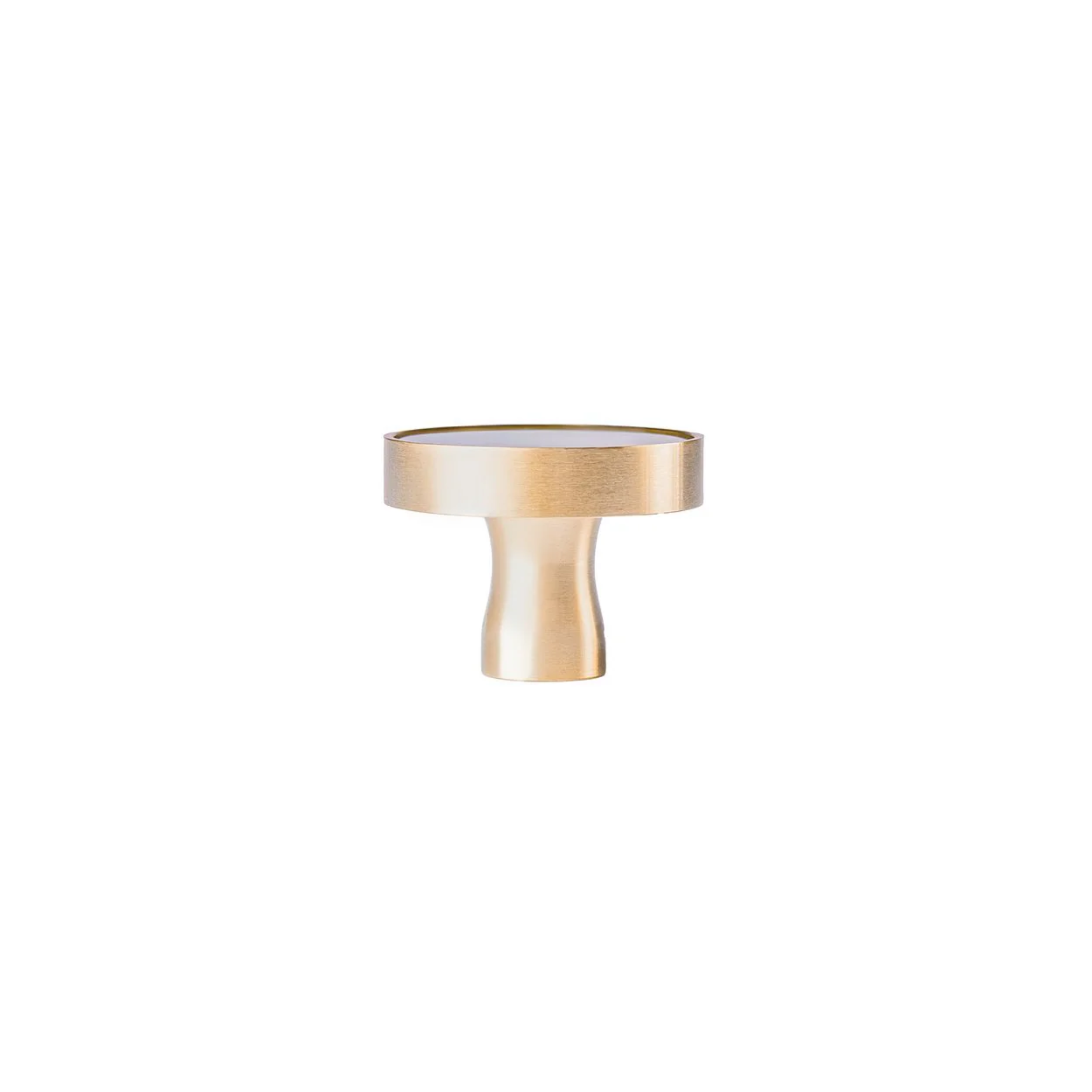 Acrylic & Brass Disc Cabinet Knob [A-0005]