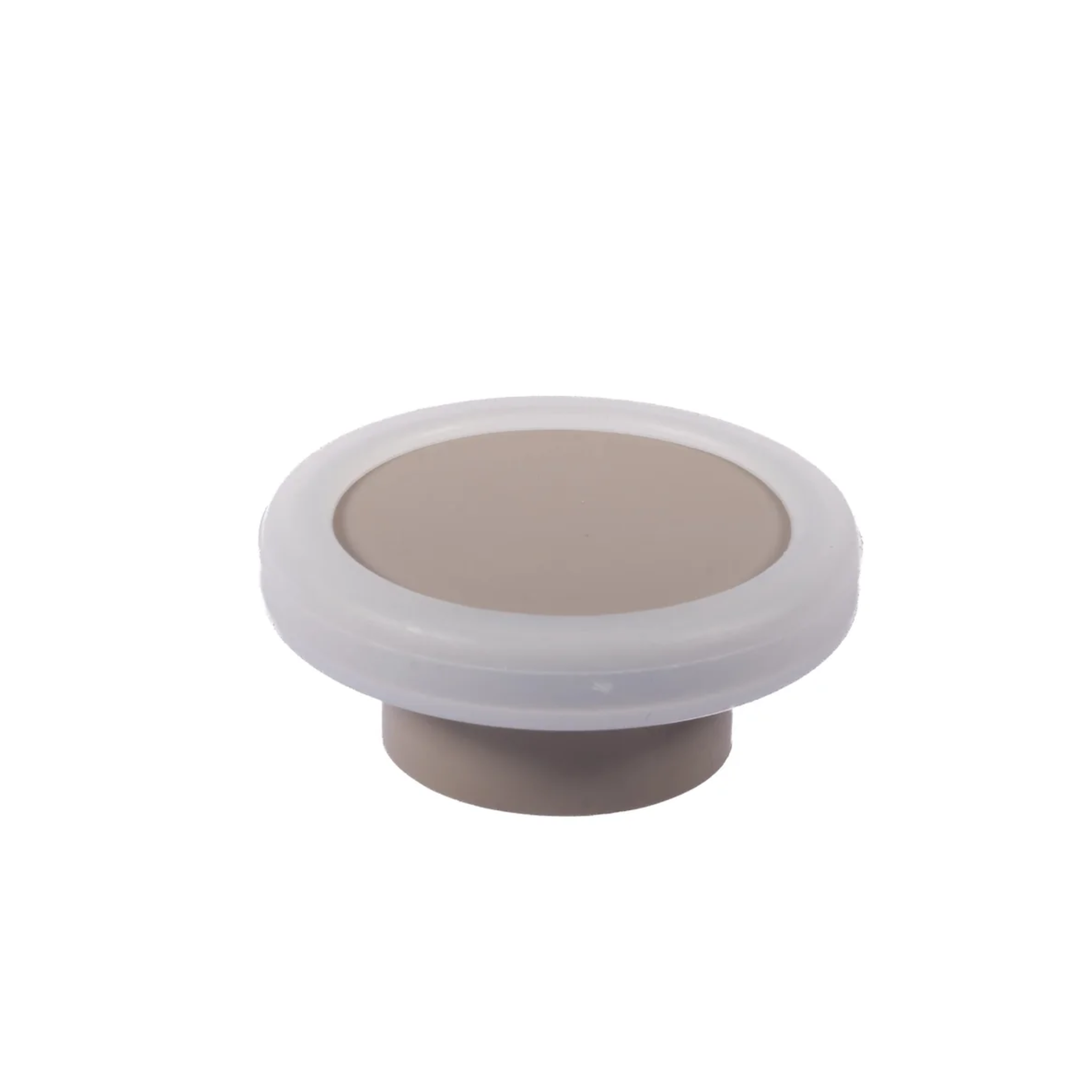 Brass Essence soft-touch silicone and ABS cabinet knob with sleek design, ideal for modern kitchen or bathroom cabinets.