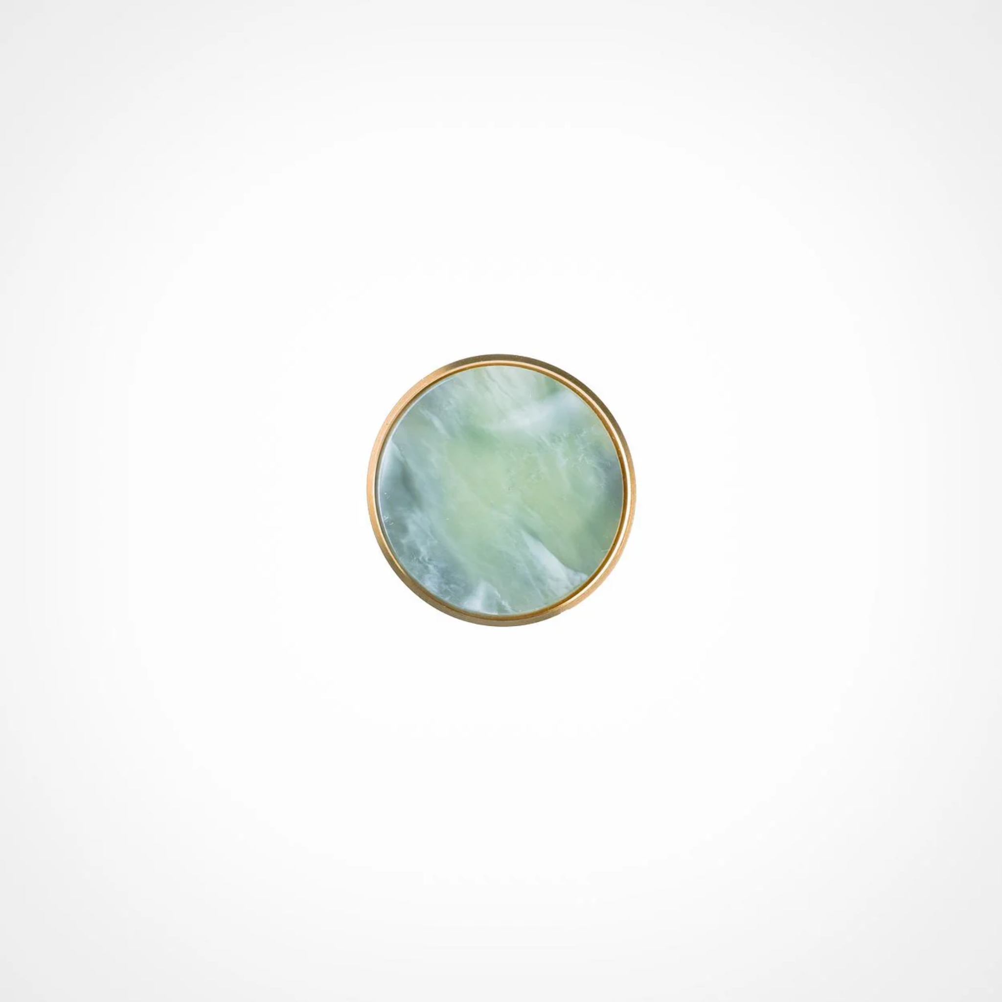 Acrylic & Brass Disc Cabinet Knob [A-0005]