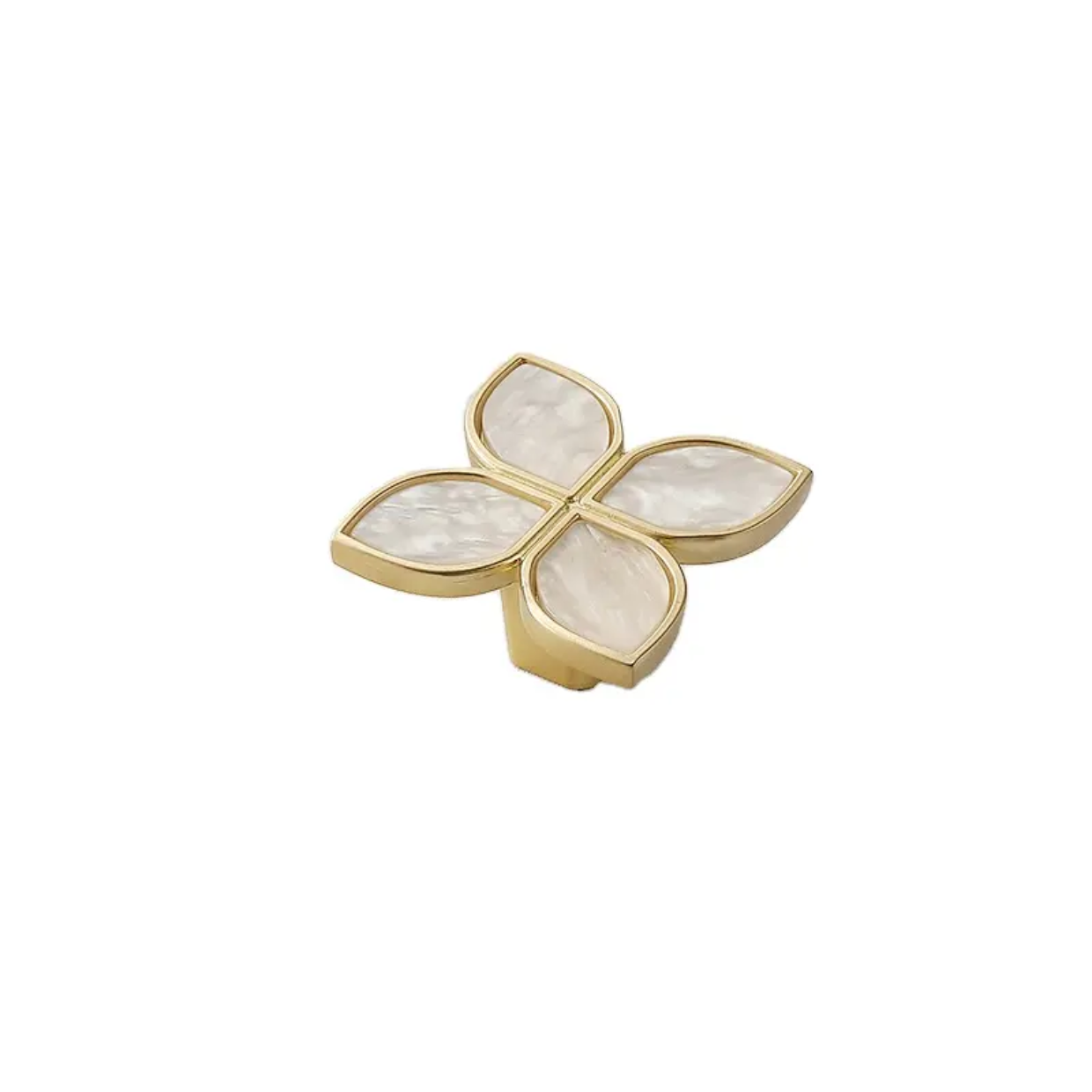Zinc Leaf Acrylic Knob