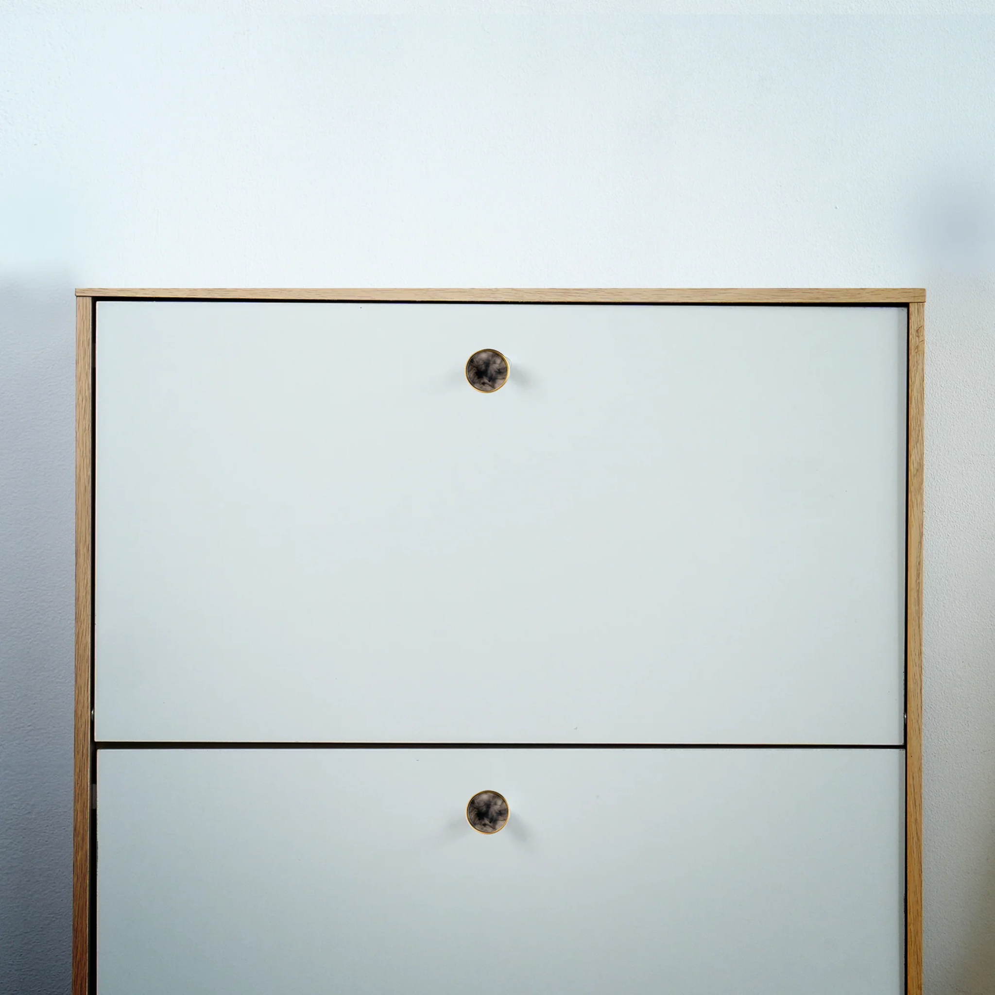 Acrylic & Brass Disc Cabinet Knob [A-0005]
