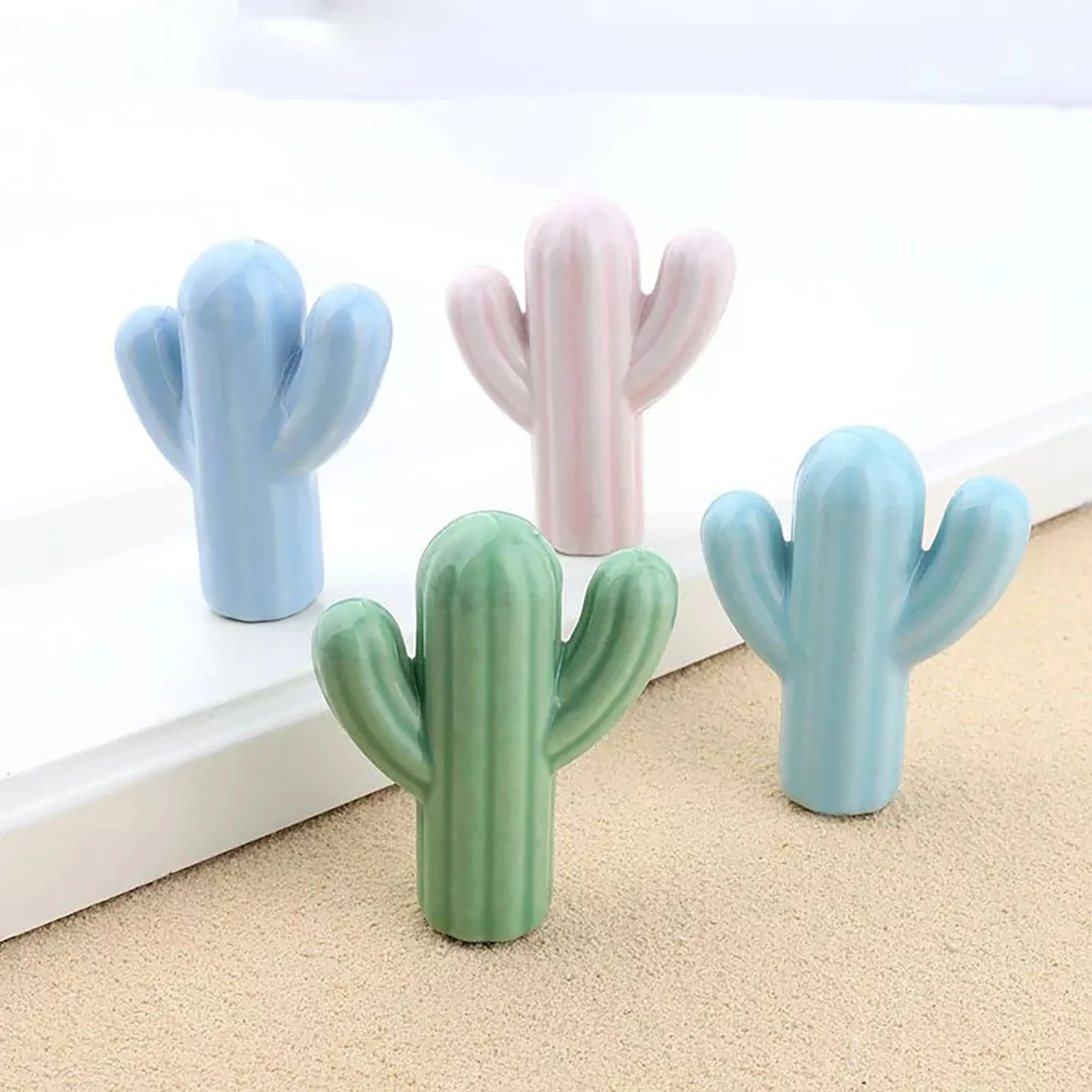 Ceramic Cactus Cabinet Knob [CR-0004]