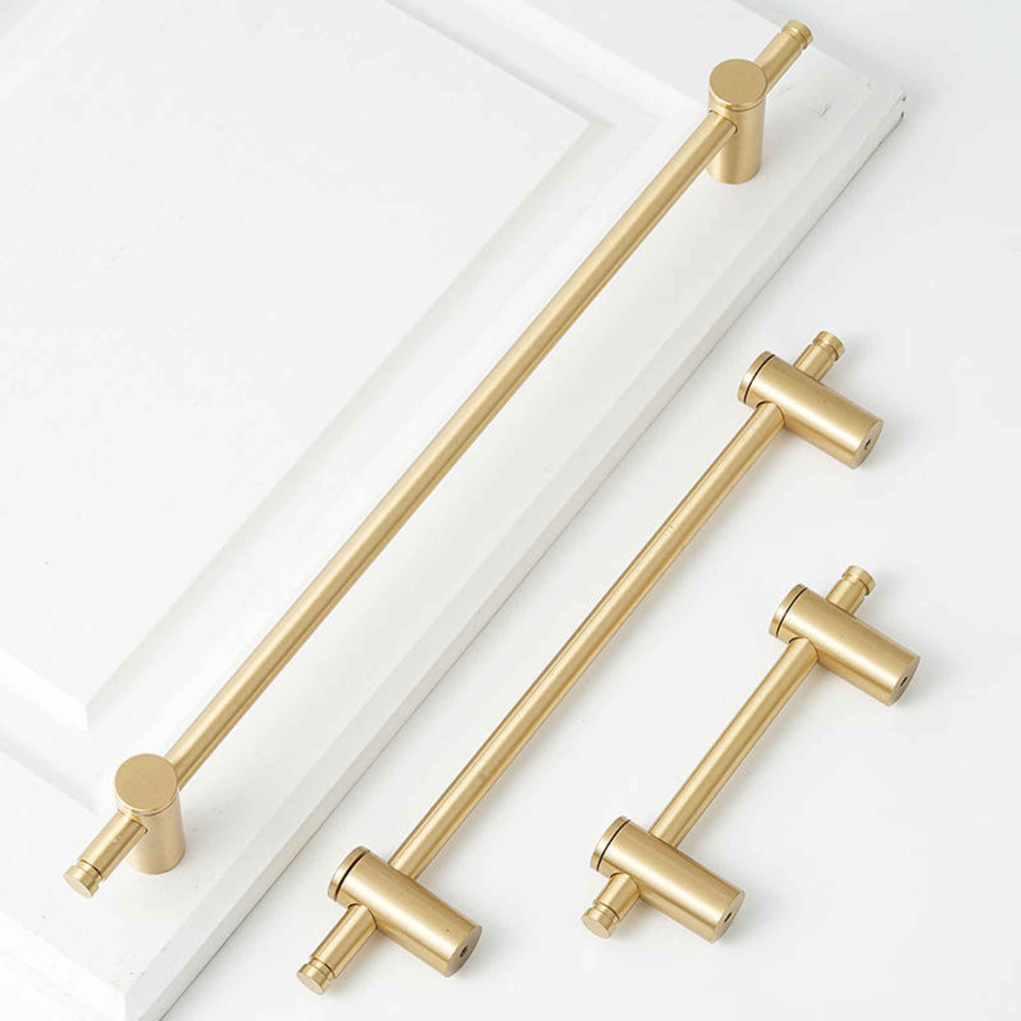 Adjustable Solid Brass Bar Handle Collection [B-0081]