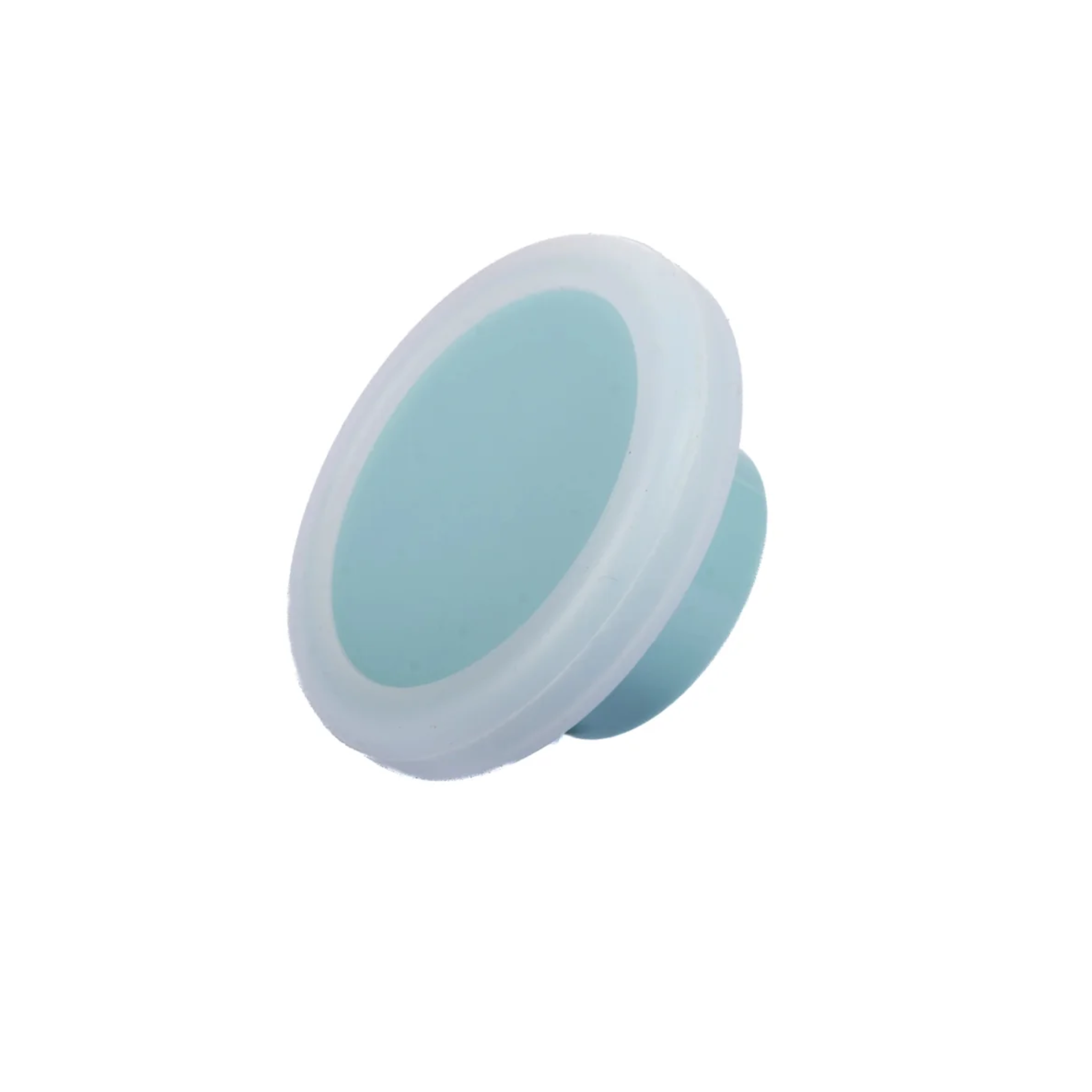 Brass Essence soft-touch silicone and ABS cabinet knob in black with sleek, modern design, suitable for kitchen or bathroom cabinetry.