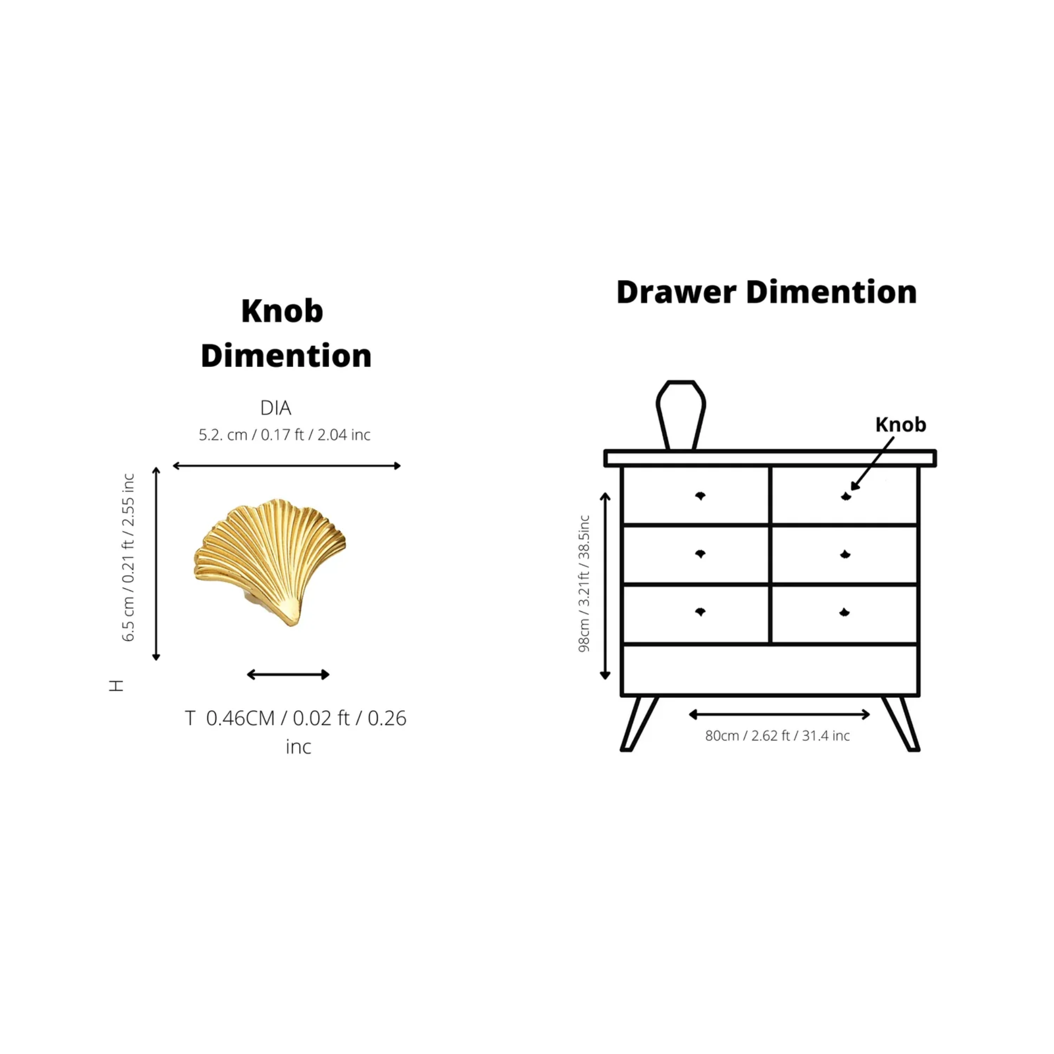 Brass Essence polished gold ginkgo leaf cabinet pull, decorative handle with intricate leaf design for furniture or cabinets.