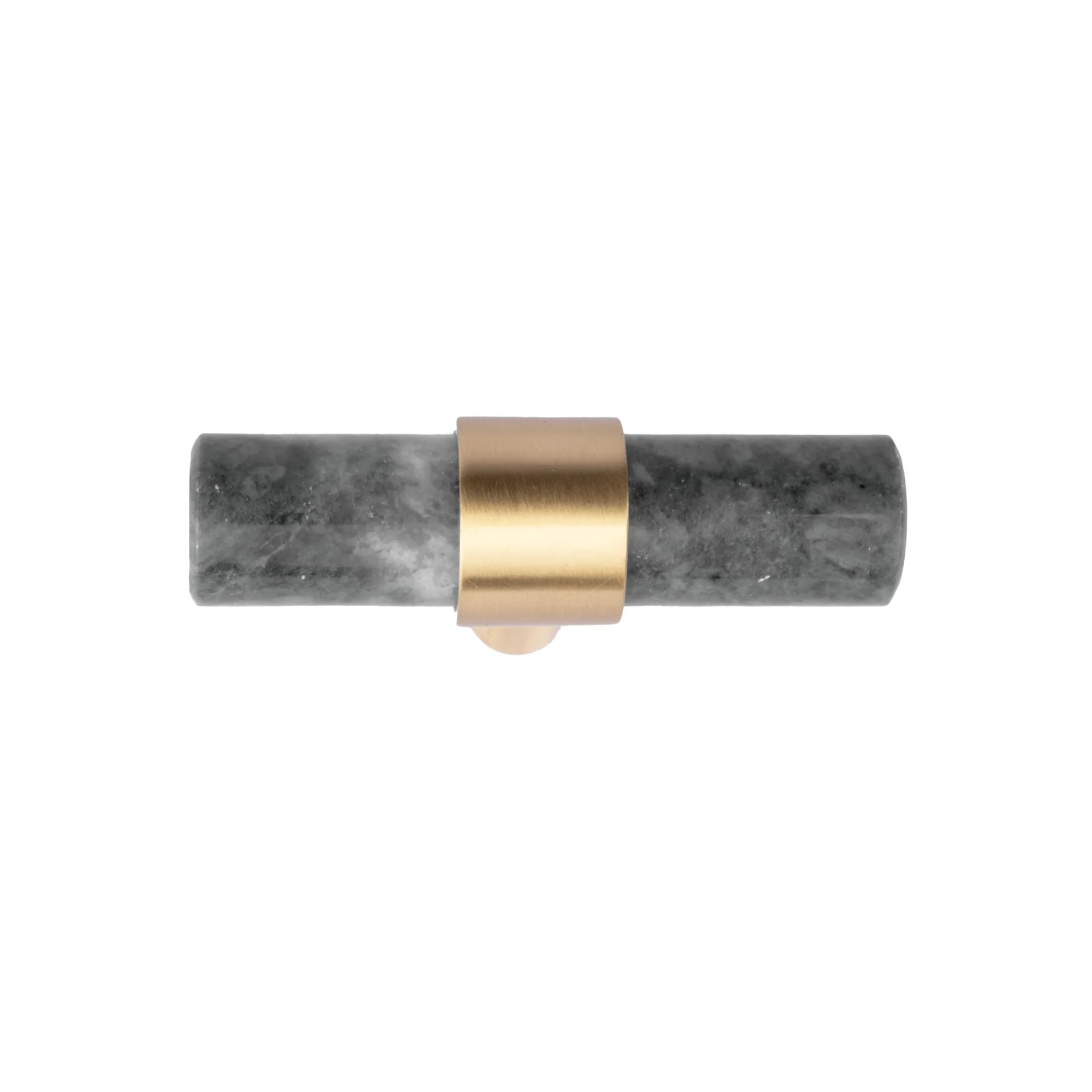 Brass Essence Karish marble and brass handles with brushed finish, featuring elegant design and luxurious detailing.