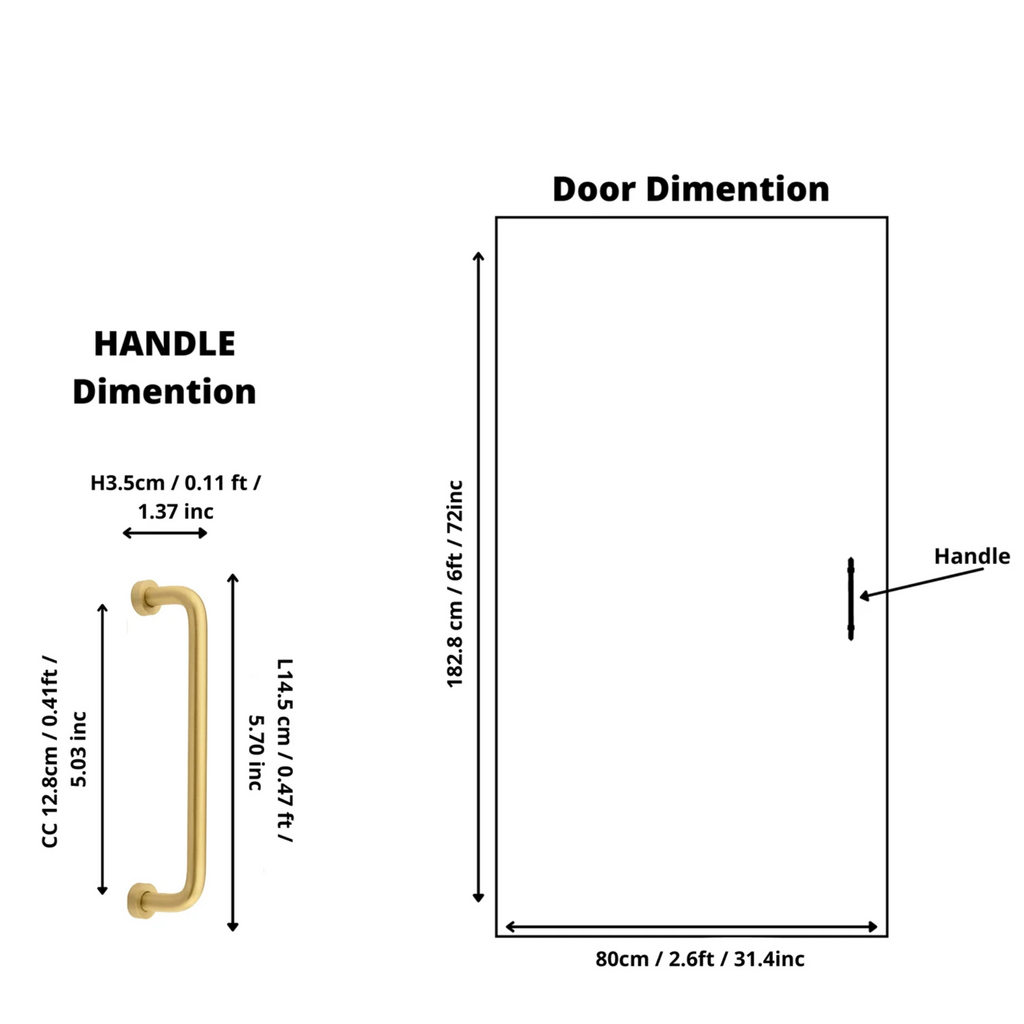 Minimalist solid brass curved handle by Brass Essence on a white background, showcasing its sleek, polished design and smooth curves.