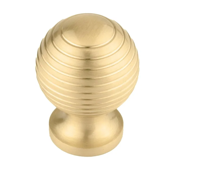 Alexander & Wicks Brass Knob  Luxury Brushed Finish [B-0002]