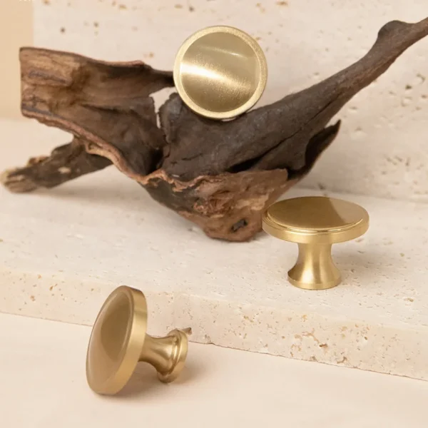 Orion Faceted Brass Drawer Knob