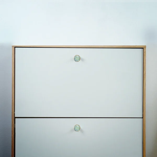 Lumina Acrylic Brass Cabinet and Drawer Knob