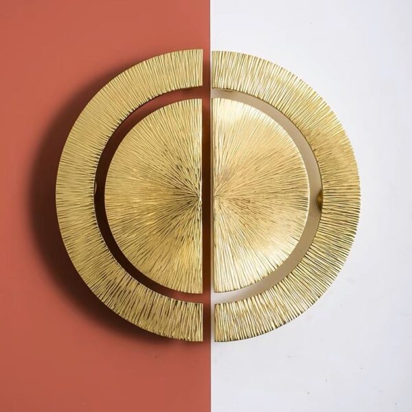 Hammered Brass Half-Circle Pulls (Per pc)