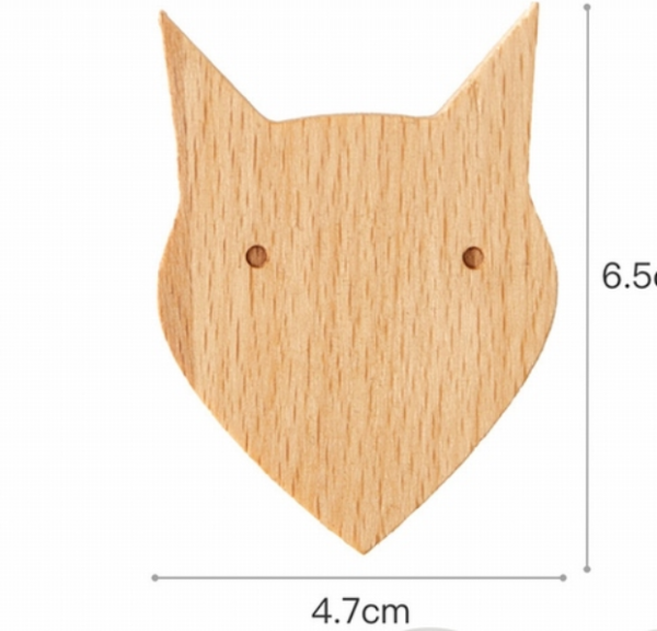 Fox Wooden Cabinet Knob